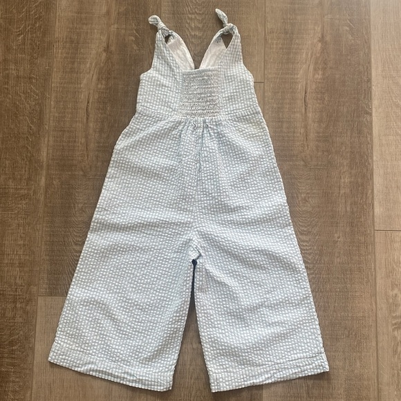 Size 5 Gingham baby blue jumpsuit - Picture 3 of 5